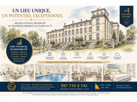vente maison 32 pièces