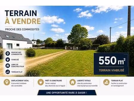 vente terrain à clohars-fouesnant (29950) : à vendre / 550m² clohars-fouesnant