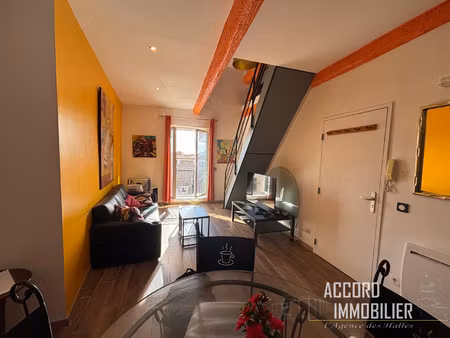 béziers centre historique ! superbe duplex t2 bis donnant su