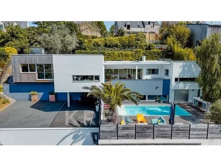 villa d'architecte de luxe saint-brieuc avec piscine  vue domina