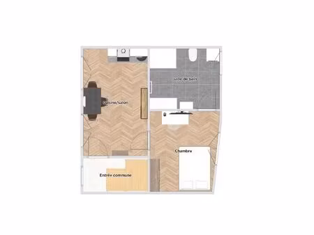 centre obernai appartement 2 pièces en plateau au sein d'
