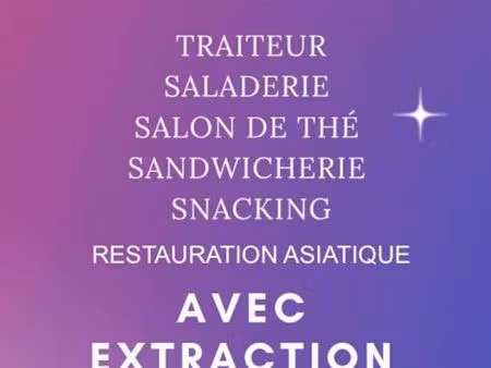75011 paris : salon de thé snack restauration 52 m² - extraction - possible pour un bar - 