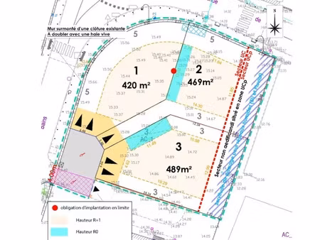 vente terrain 489 m² à balaruc-le-vieux (34540)  229 000 €