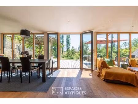maison de charme écologique avec vue sur la nature