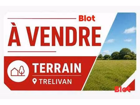 vente terrain à trélivan (22100) : à vendre / 655m² trélivan