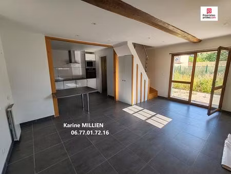 ouerre 28500 maison individuelle et grange aménageable - 1 étage - 2 chambres - terrain - 