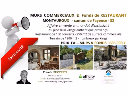 vente locaux professionnels 250 m² à montauroux (83440)  685 000 €