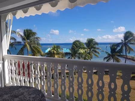 appartement t2 vue mer – résidence la savanah  saint-françois  accès plage
