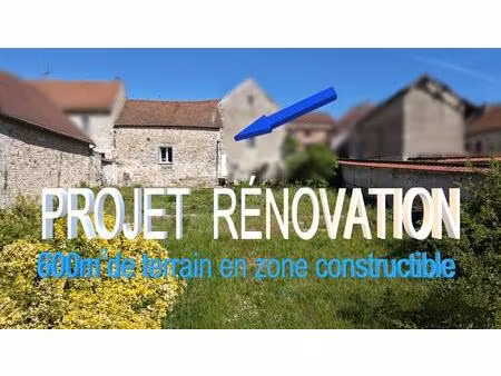 grange à rénover de 90m2 environ avec 600m2 de terain en zone constructible