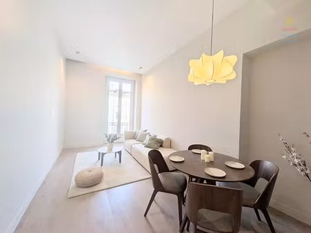 nice – wilson – 3 pièces rénové de 50 m² – balcon plein sud – au calme – cave en sous-sol