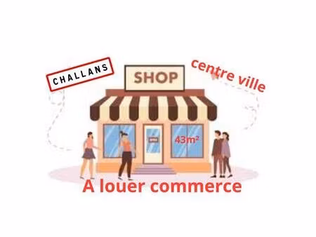 location boutique/local commercial 43 m²