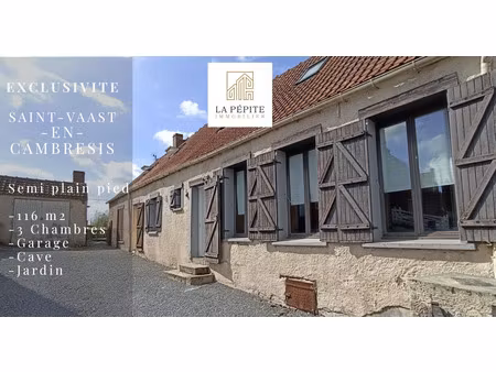 achat maison 4 pièces 116m² st vaast en cambresis 59188