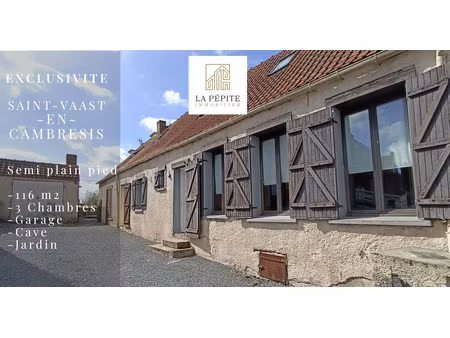achat maison 4 pièces 120m² st vaast en cambresis 59188
