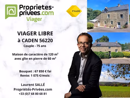 vente maison viager 170 m² caden (56220)