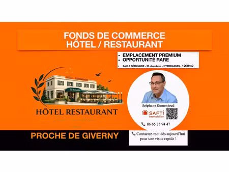 vente commerce 33 pièces 1200 m² giverny (27620)