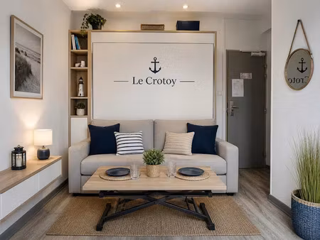 vente appartement 1 pièce 14.82 m² à le crotoy (80550)  51 500 €