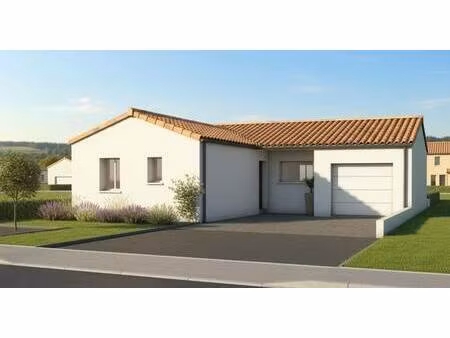 terrain avec maison neuve à vendre