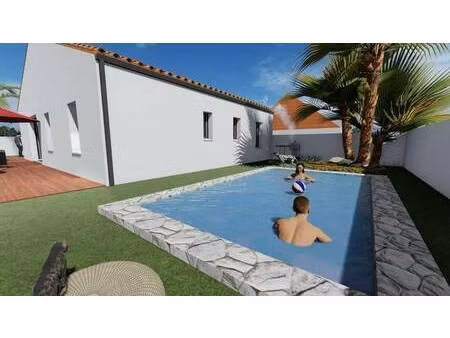 terrain avec maison neuve à vendre