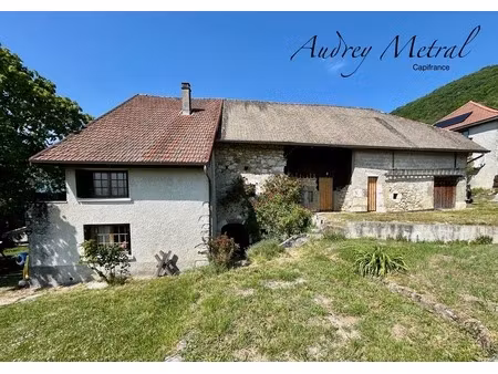 maison individuelle à vendre à ruffieux + grange 200 m² + terrain + vue dégagée à 1h de ge