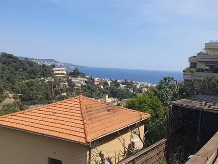 terrain 320 m² – vue mer – projet maison 70 m² – route de bellet