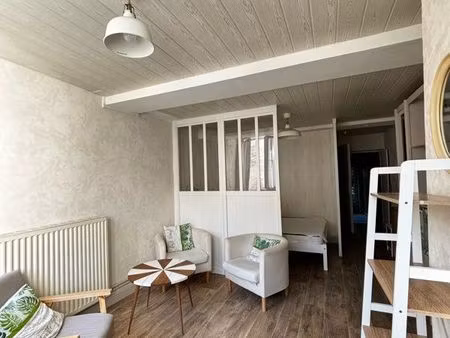 studio 32m² meublé  rdc  jardin privé