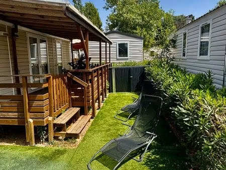 mobil home la carabasse 4 ⭐️ - clim - terrasse. 18 m2