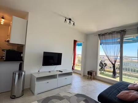 carnon-plage - t2 35m2 vue mer  piscine  tennis