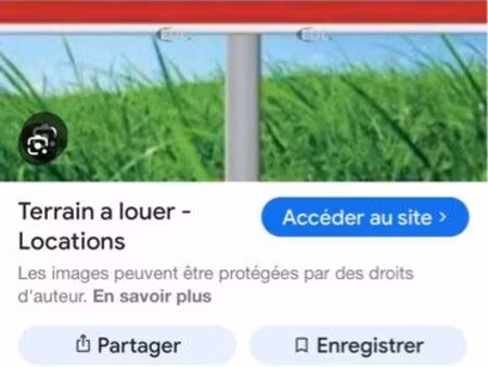 recherche terrain à louer