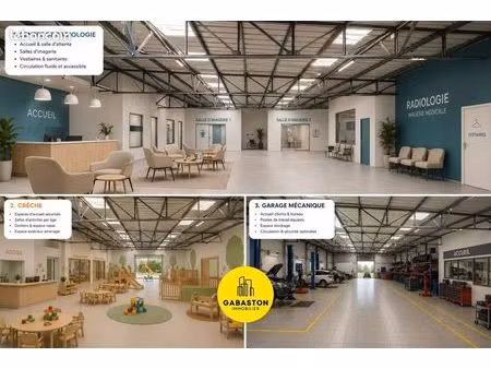 local commercial  entrepôt 437 m² marseille 5ème