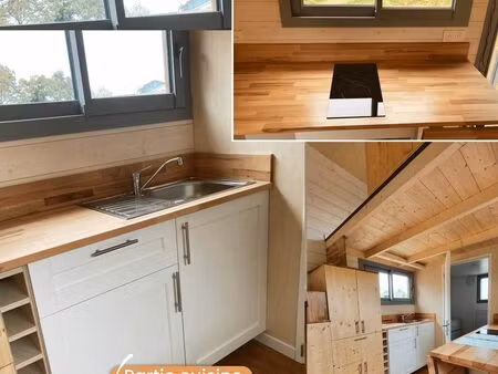 a louer – tiny house – dompierre sur yon – vue sur étang