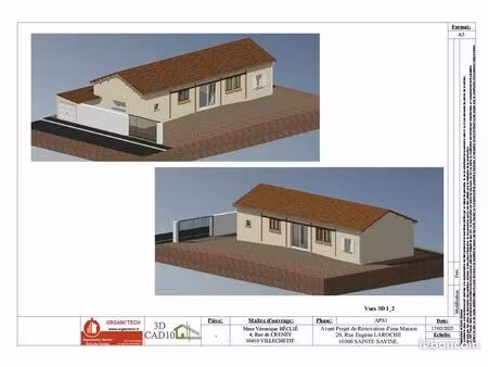 maison neuve 3 chambres ste savine
