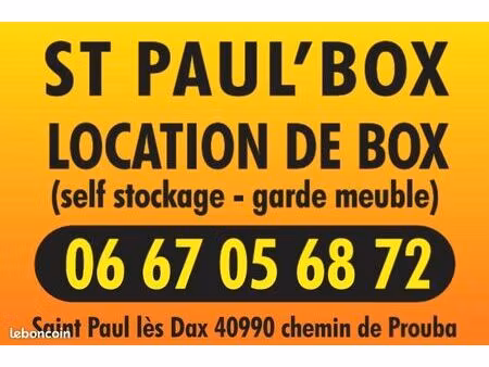 box de stockage garde meuble à louer