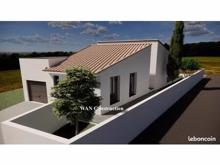 maison d'architecte (106 m²) – 3 ch – piscine – montady
