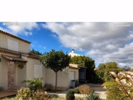 villa gigean 129m2 avec 5 chambres et hangars