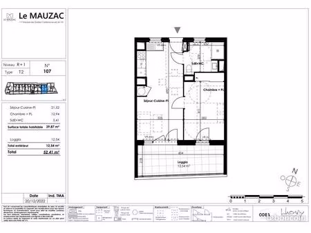 appartement 2 pièces 40 m²