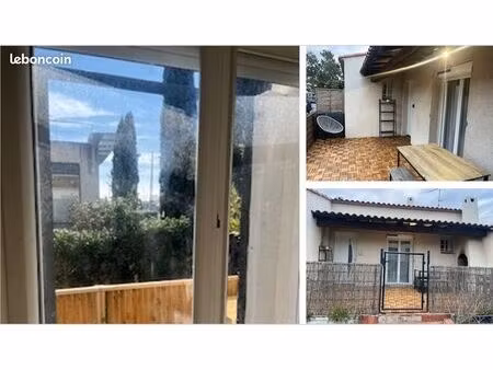 idéal étudiant/jeune actif : t1 meublé + terrasse dans maison individuelle  calme  proche 