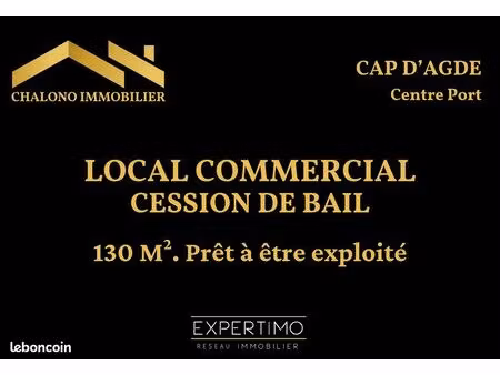 local commercial 132 m² le cap d'agde