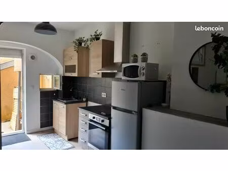 t1 30m² en rez-de-chaussée