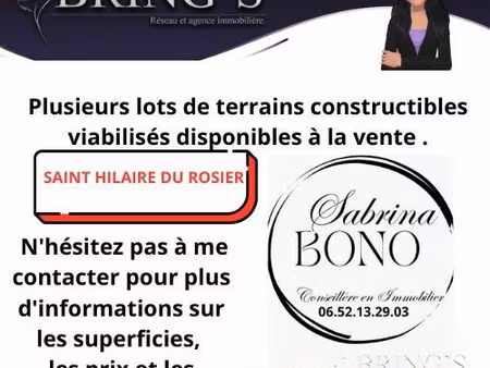 terrain 315 m² saint-hilaire-du-rosier