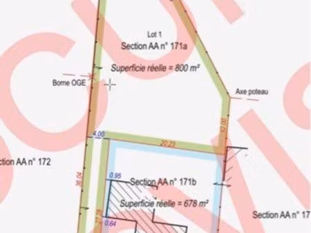 terrain constructible 800 m² accès 4 m chanteau proche d’orléans