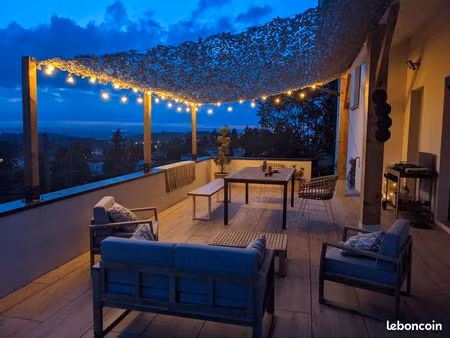 maison 115 m² vue imprenable avec piscine
