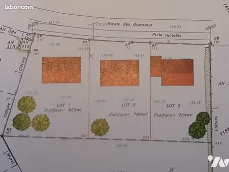 terrain 780 m² cerdon