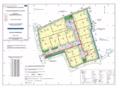 terrain 755 m² teurtheville hague
