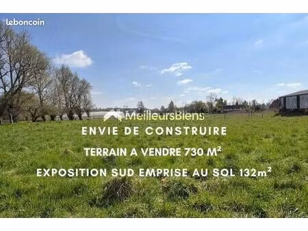 terrain 730 m² cobrieux