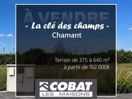 terrain 375 m² pontarme