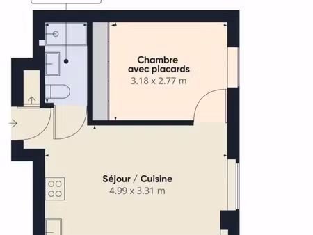 appartement 2 pièces 31m2 rue du général leclerc ostwald
