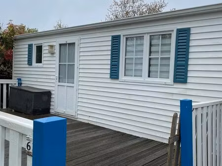 mobil-home tout équipé sur parcelle 300m2 idéal vacances biscarrosse