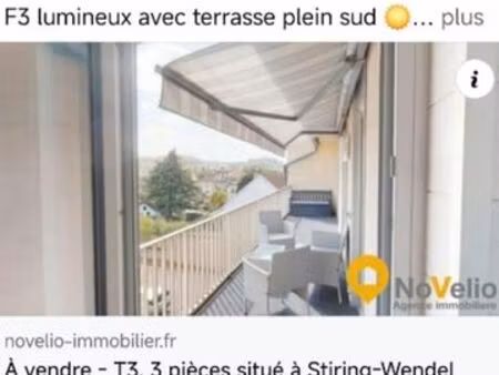 vente appartement 2 chambre garage terrasse