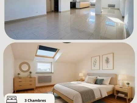 appartement f4 - garage/parking + jardin