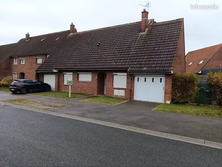 maison plain pied avec garage et jardin